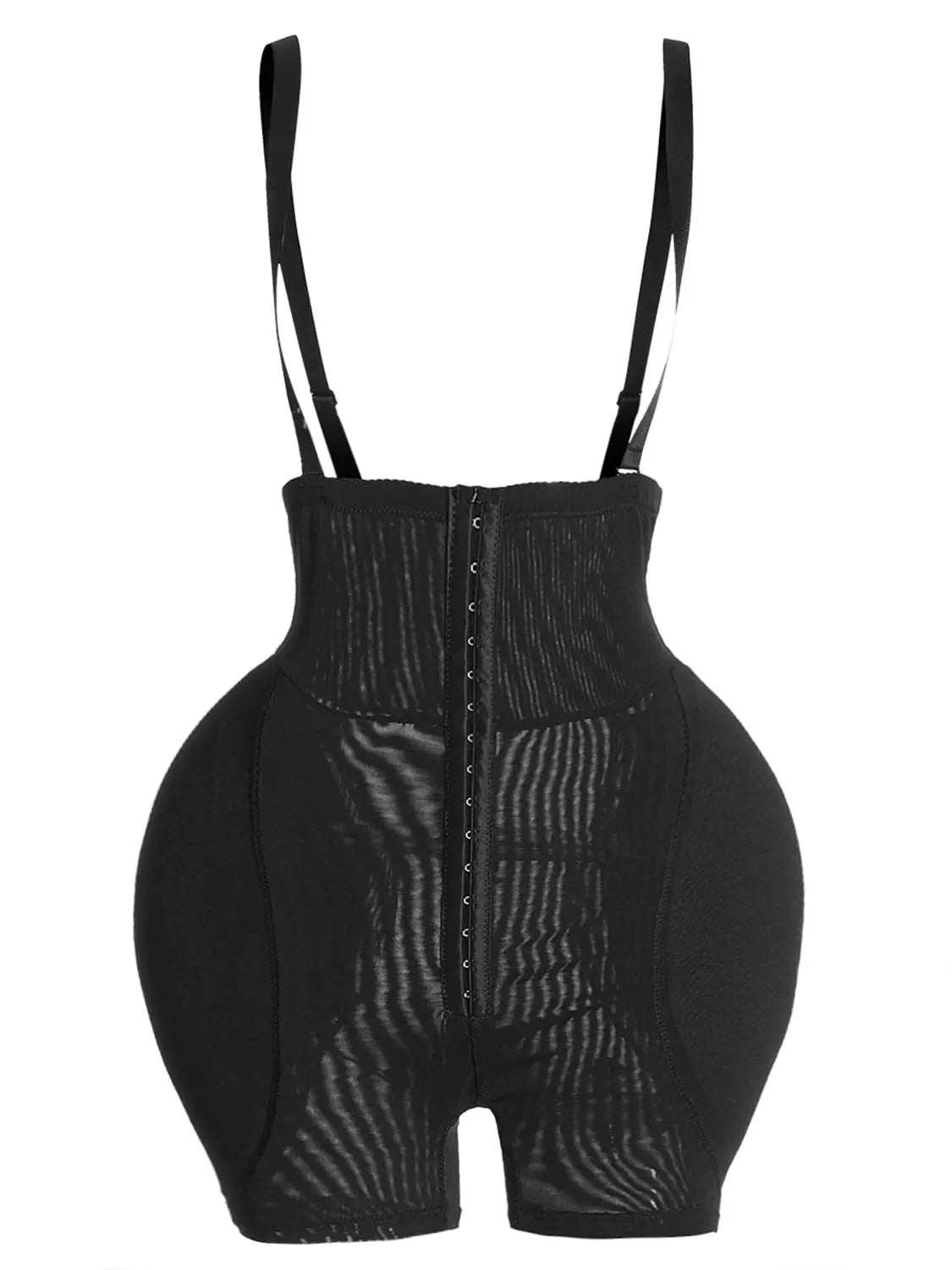 Full Size Hook-and-Eye Under-Bust Shaping Bodysuit - GlossiChic Collection Black / S GlossiChic Collection Bodysuits