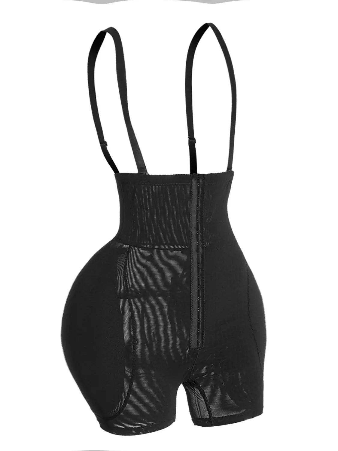 Full Size Hook-and-Eye Under-Bust Shaping Bodysuit - GlossiChic Collection Black / S GlossiChic Collection Bodysuits