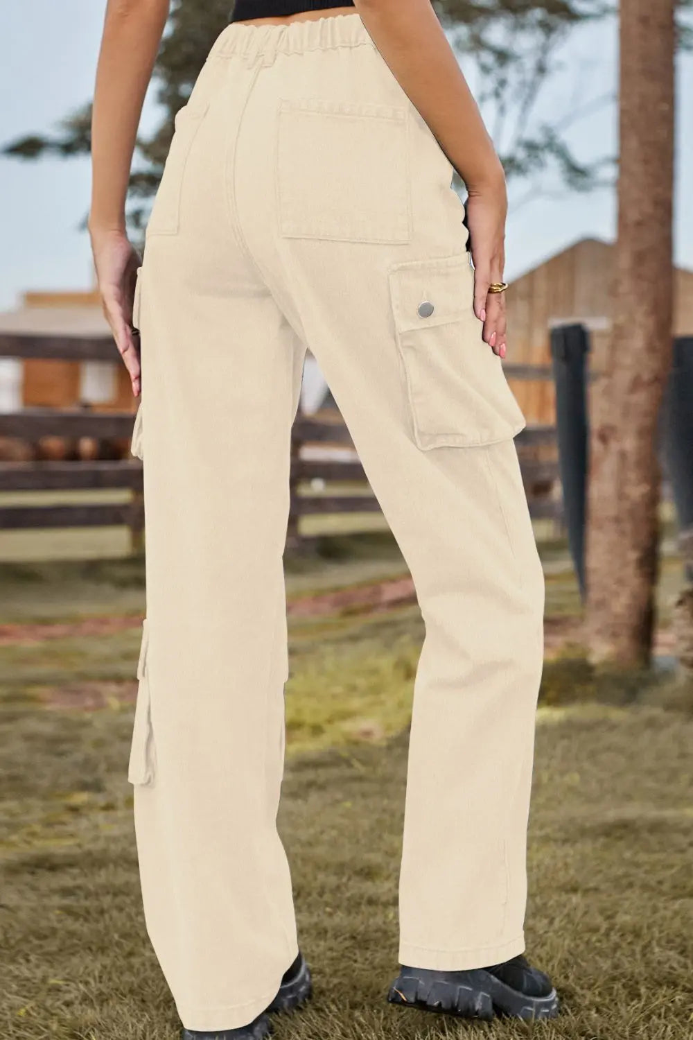 Loose Fit Long Jeans with Pockets - GlossiChic Collection Medium / S GlossiChic Collection Jeans, Pants, & Shorts