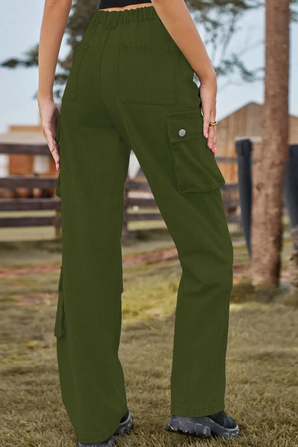 Loose Fit Long Jeans with Pockets - GlossiChic Collection Medium / S GlossiChic Collection Jeans, Pants, & Shorts
