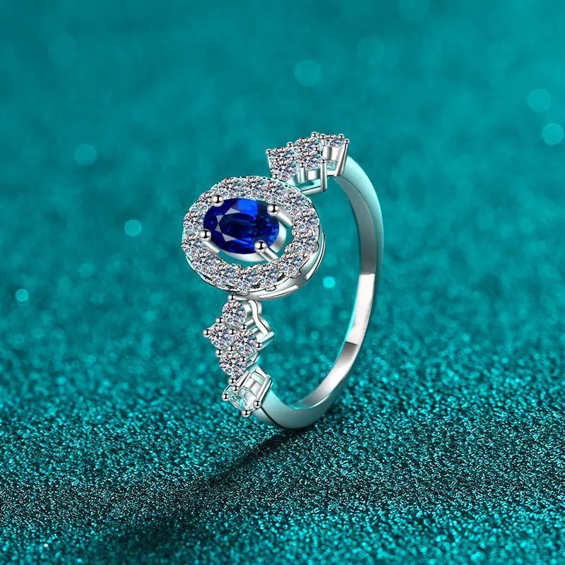 925 Sterling Silver Moissanite Ring - GlossiChic CollectionRings