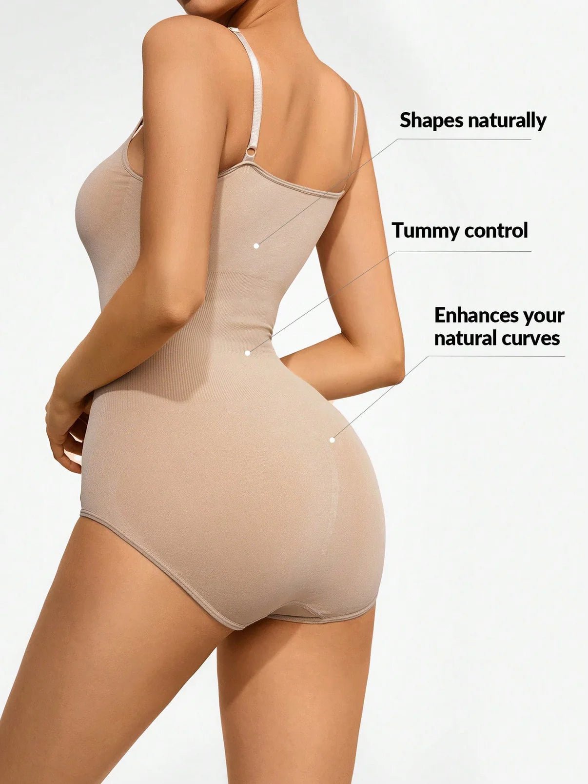 Basic Bae Full Size Scoop Neck Butt Lifting Bodysuit - GlossiChic CollectionBodysuits