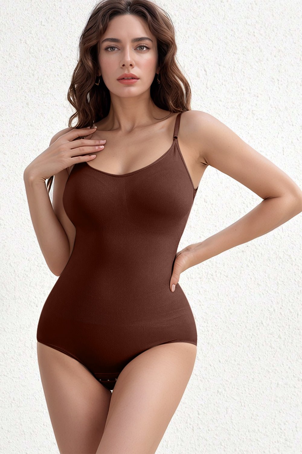 Basic Bae Full Size Scoop Neck Butt Lifting Bodysuit - GlossiChic CollectionBodysuits