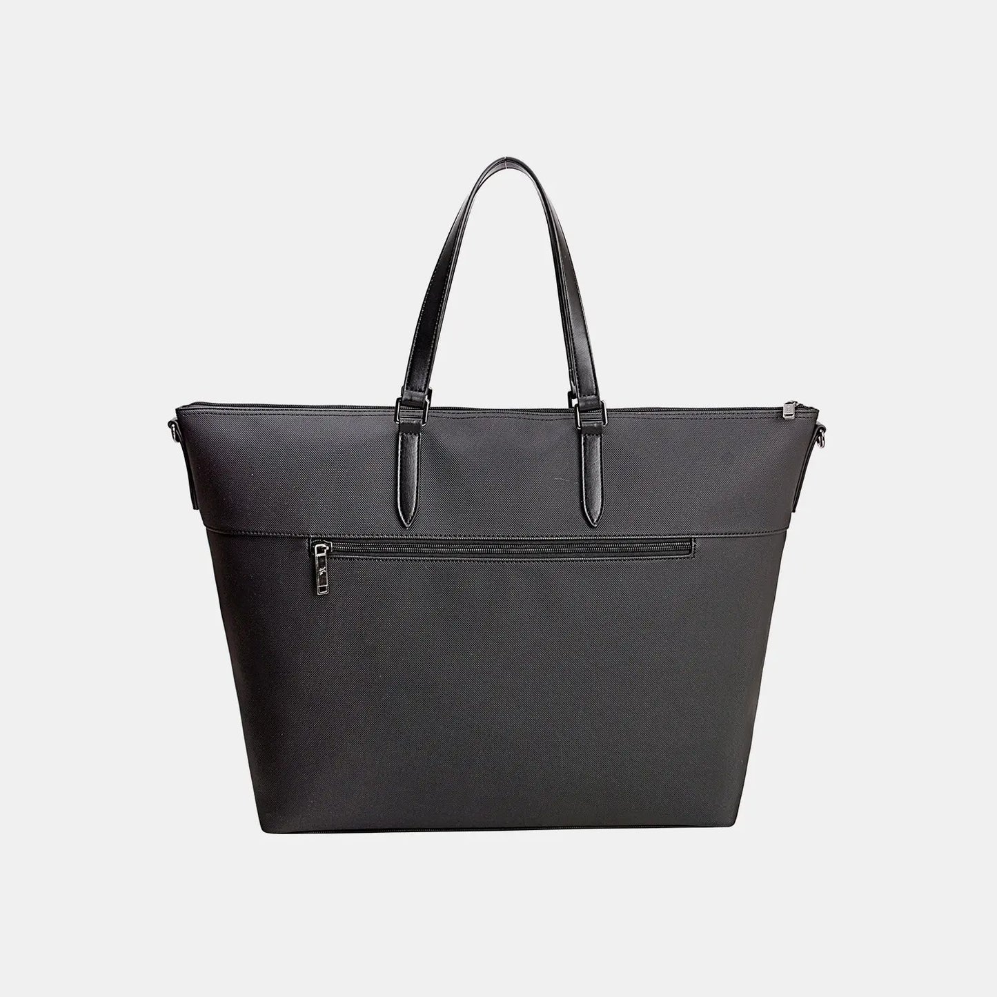 PU Leather Large Tote Bag - GlossiChic Collection Black / One Size GlossiChic Collection handbags