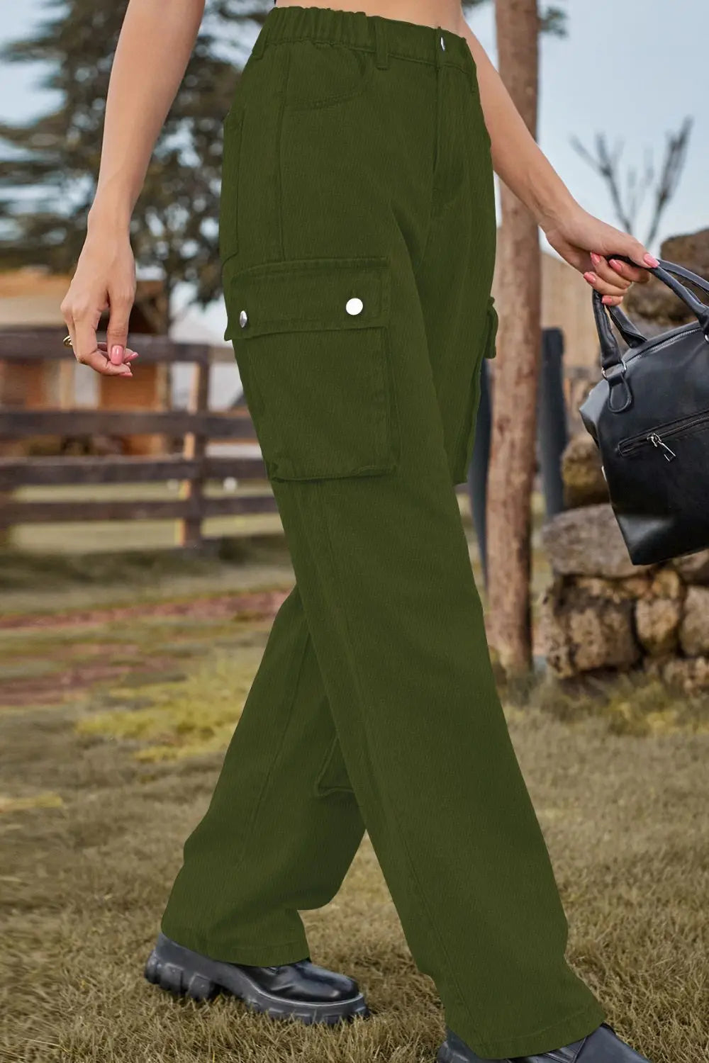 Loose Fit Long Jeans with Pockets - GlossiChic Collection Medium / S GlossiChic Collection Jeans, Pants, & Shorts