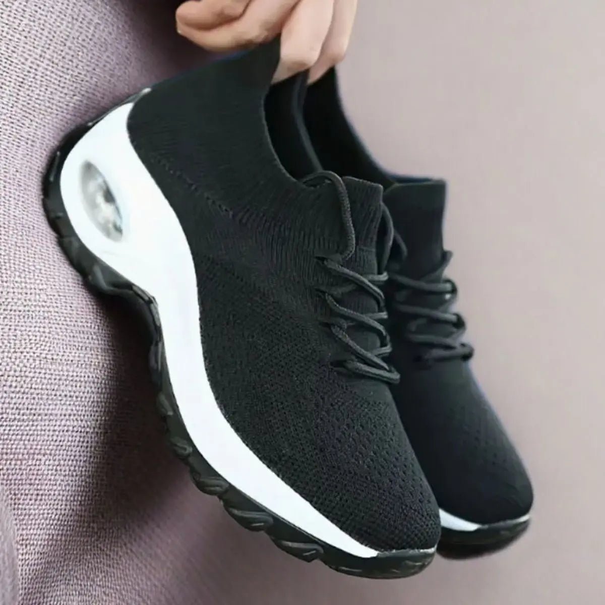 Lace Up Color Mesh Breathable Athletic - GlossiChic CollectionShoes