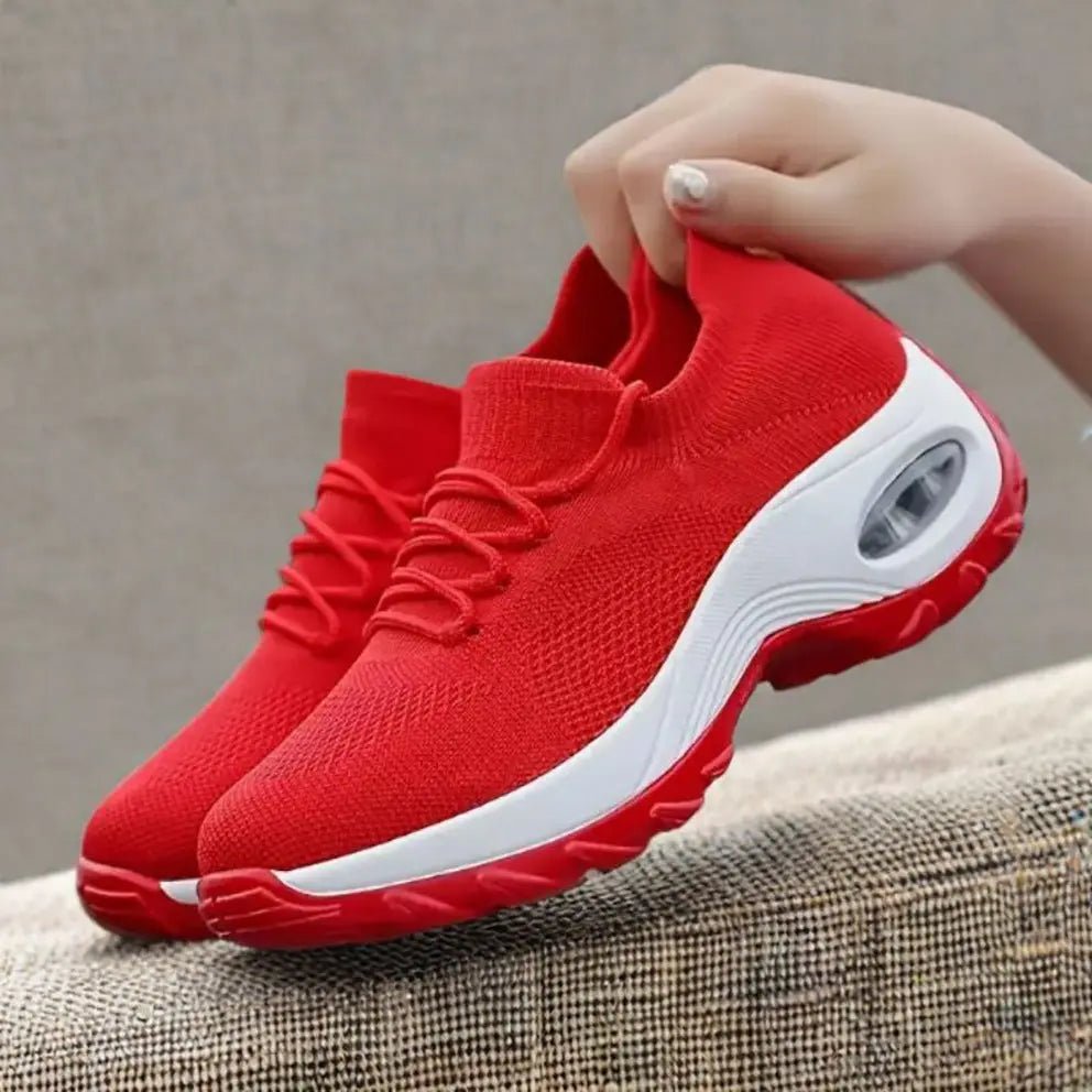 Lace Up Color Mesh Breathable Athletic - GlossiChic CollectionShoes