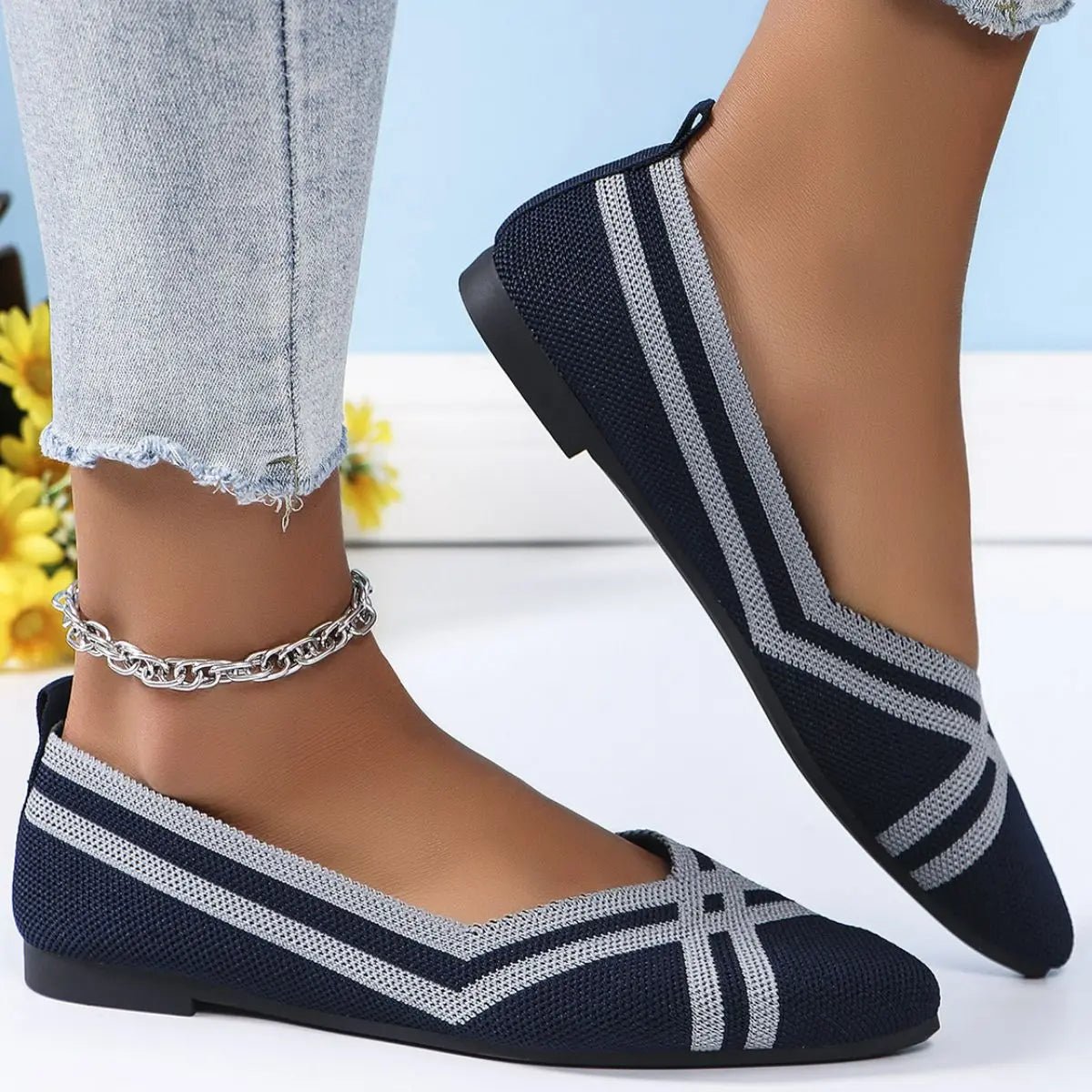 Open Toe Flats Slippers - GlossiChic CollectionShoes