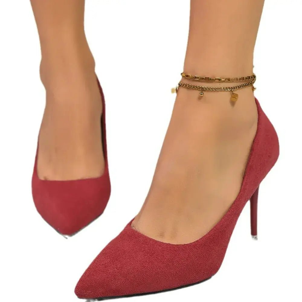 Point Toe Stiletto Pumps - GlossiChic CollectionShoes