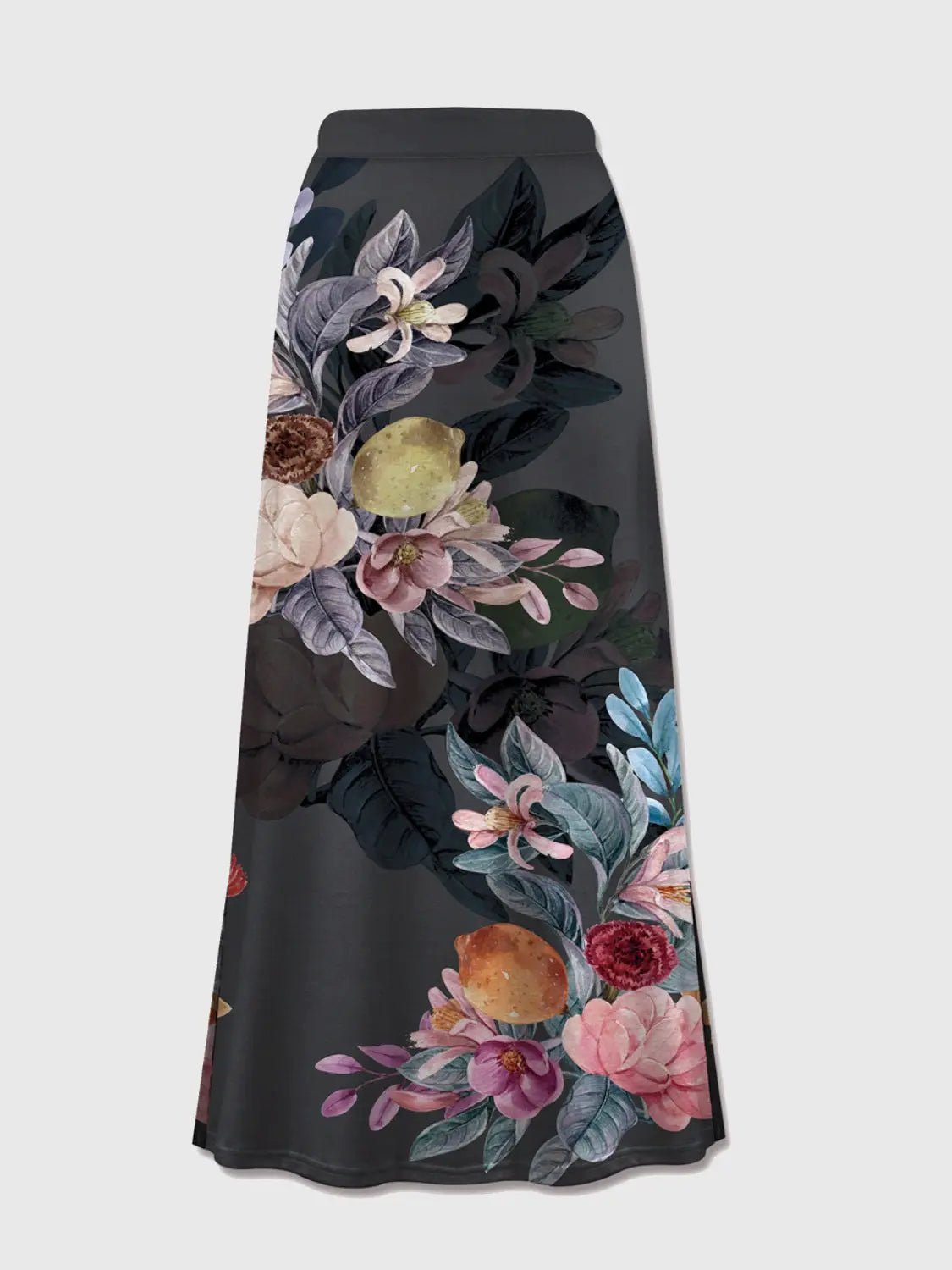 Printed Elastic Waist Midi Skirt - GlossiChic CollectionDresses