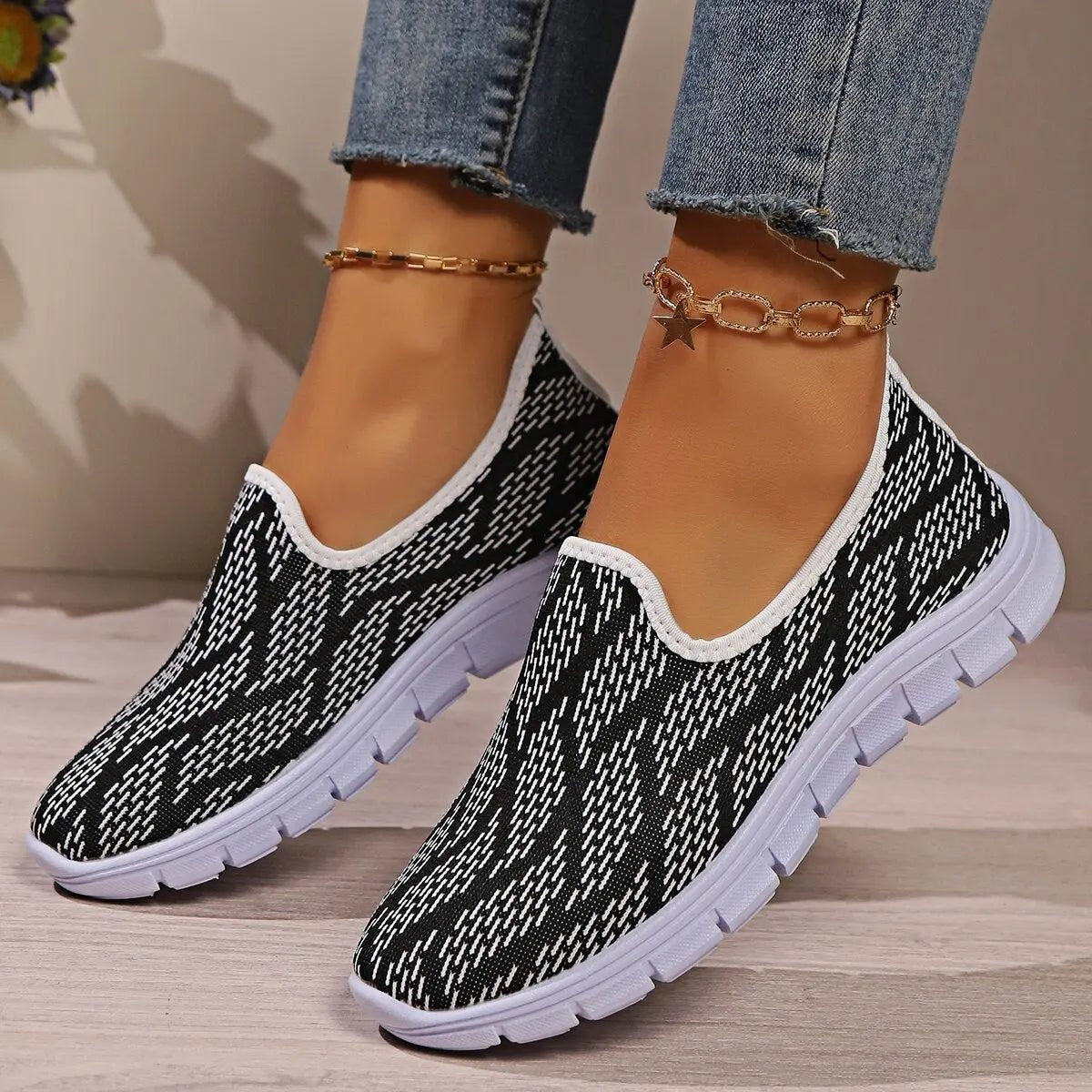 Round Toe Flat Slip - Ons - GlossiChic CollectionShoes & Accessories