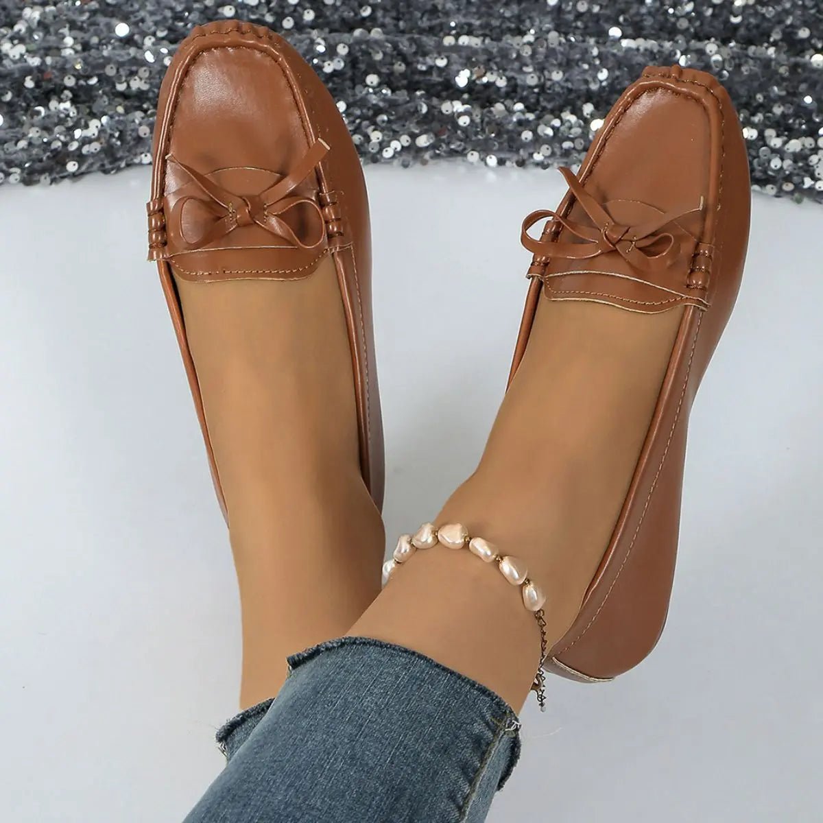 Round Toe Flats Slip - Ons - GlossiChic CollectionShoes