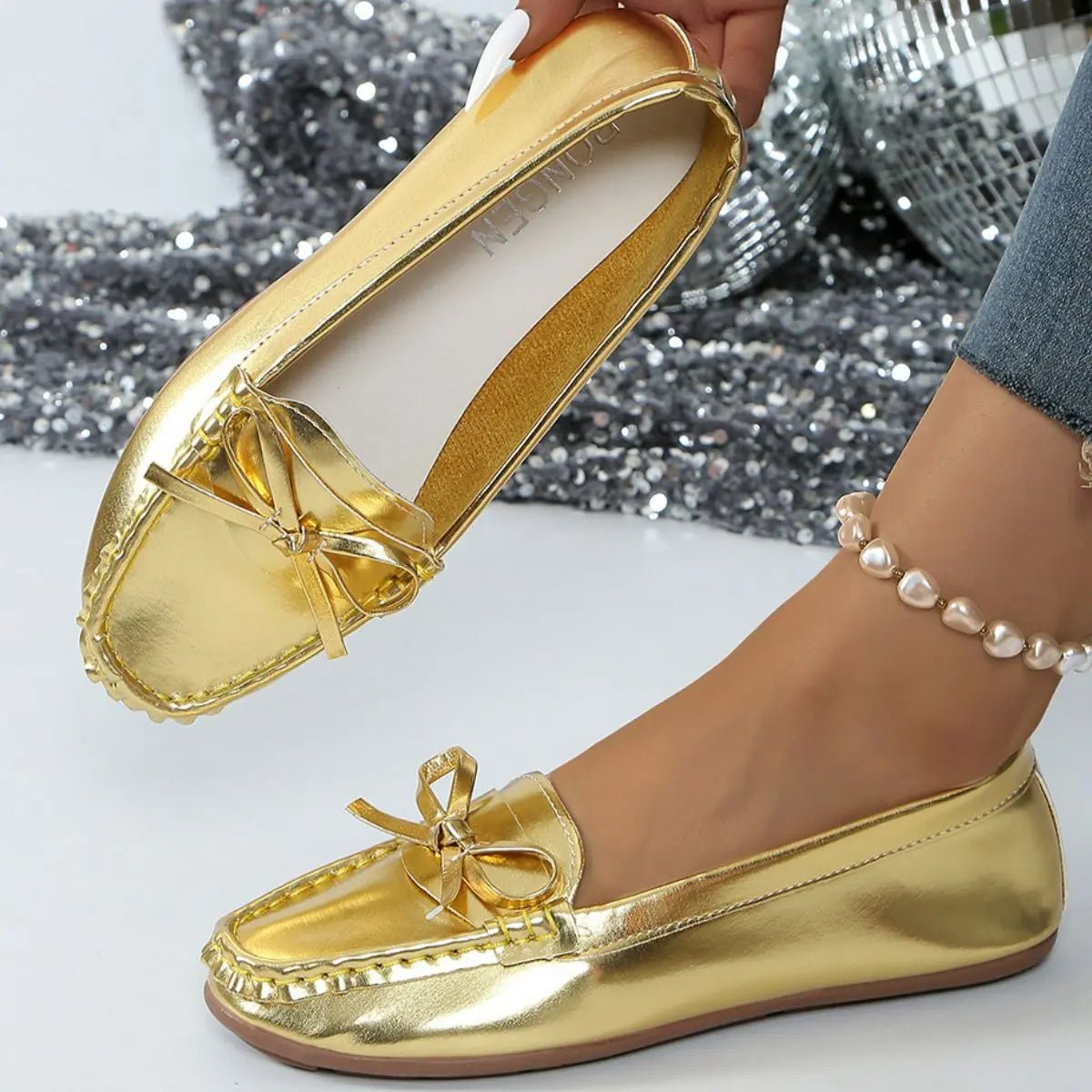 Round Toe Flats Slip - Ons - GlossiChic CollectionShoes