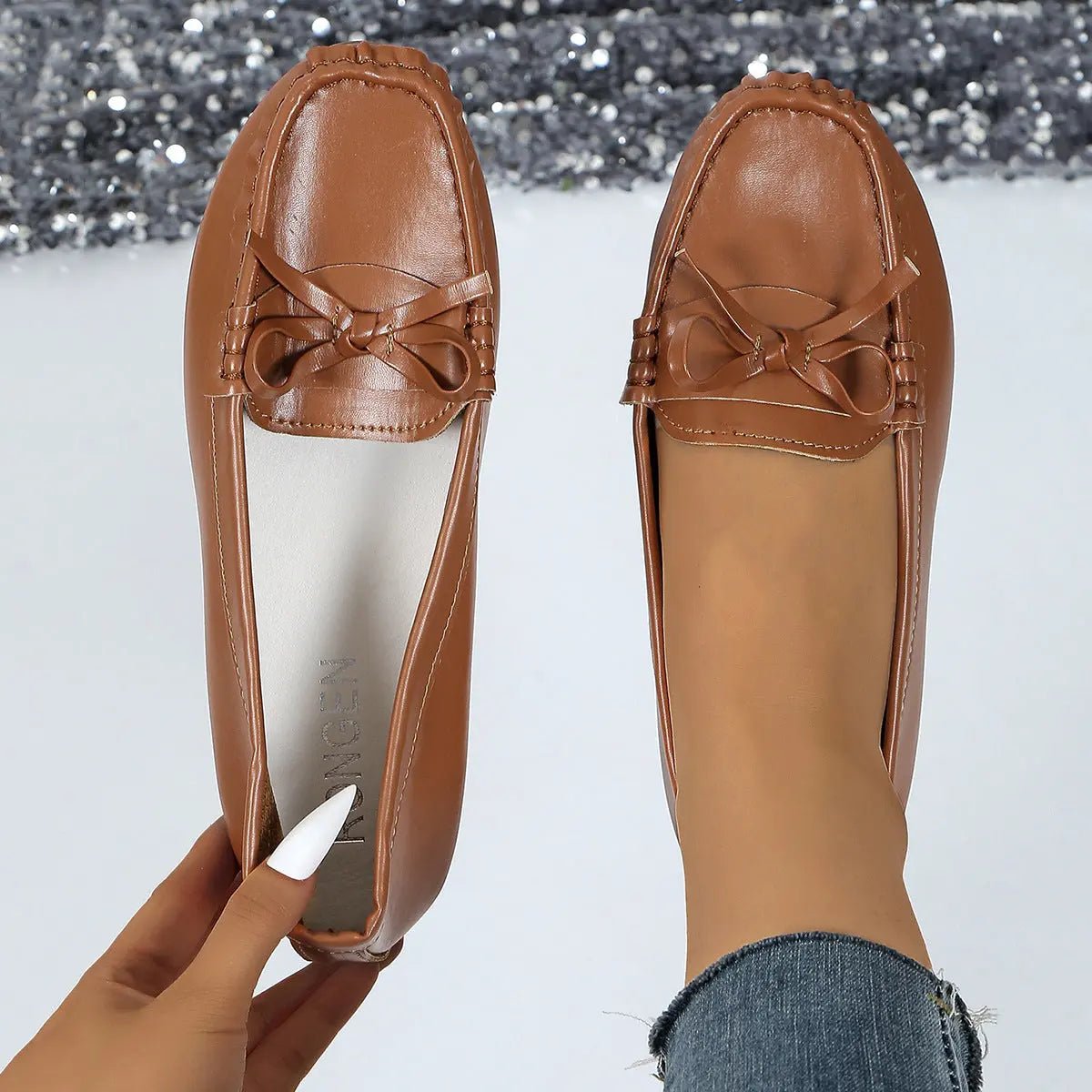 Round Toe Flats Slip - Ons - GlossiChic CollectionShoes
