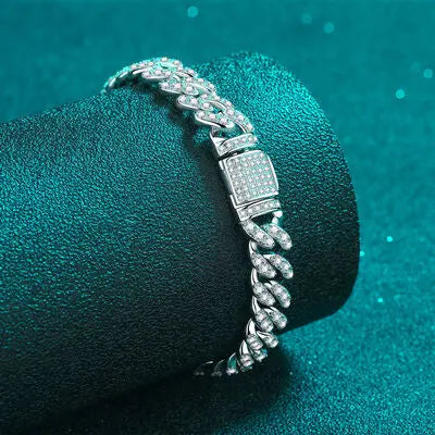 4.63 Carat Moissanite 925 Sterling Silver Bracelet - GlossiChic Collection Silver / One Size GlossiChic Collection jewelry