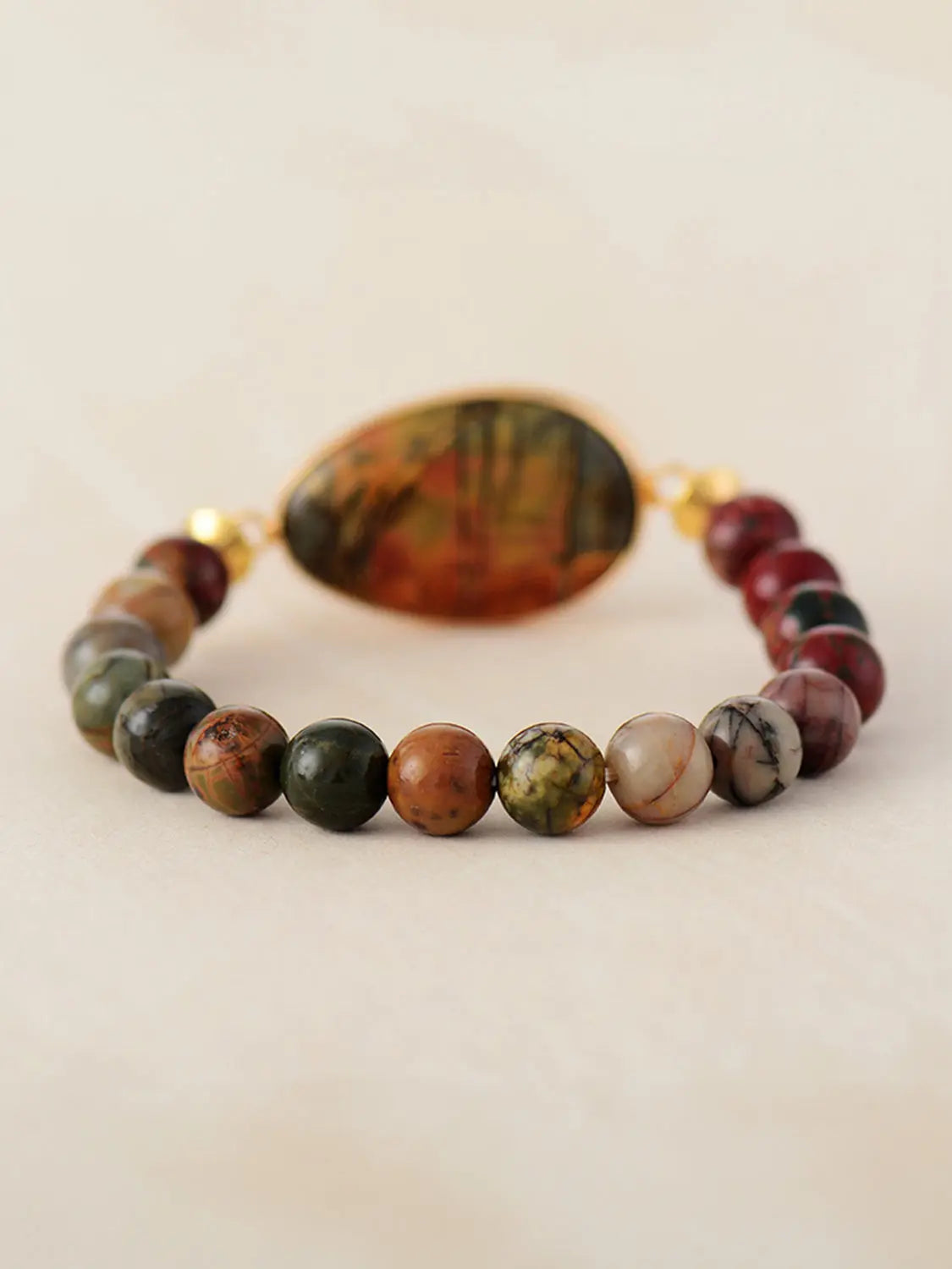 Geometrical Shape Beaded Bracelet - GlossiChic Collection Multicolor / One Size GlossiChic Collection jewelry