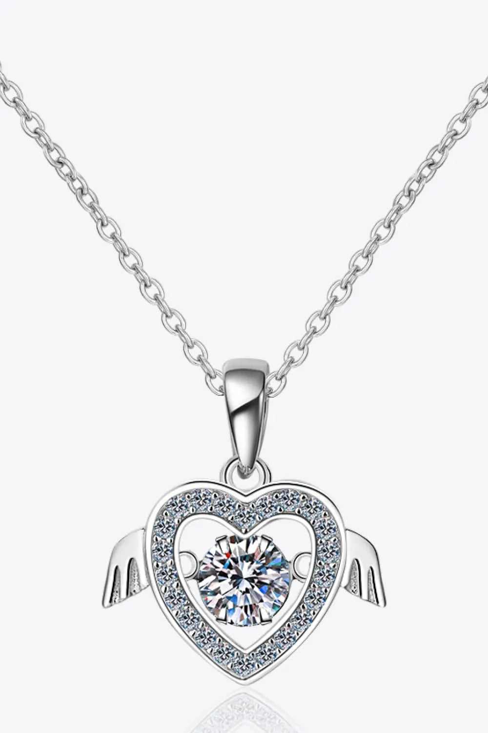 Moissanite 925 Sterling Silver Necklace - GlossiChic Collection Silver / One Size GlossiChic Collection jewelry