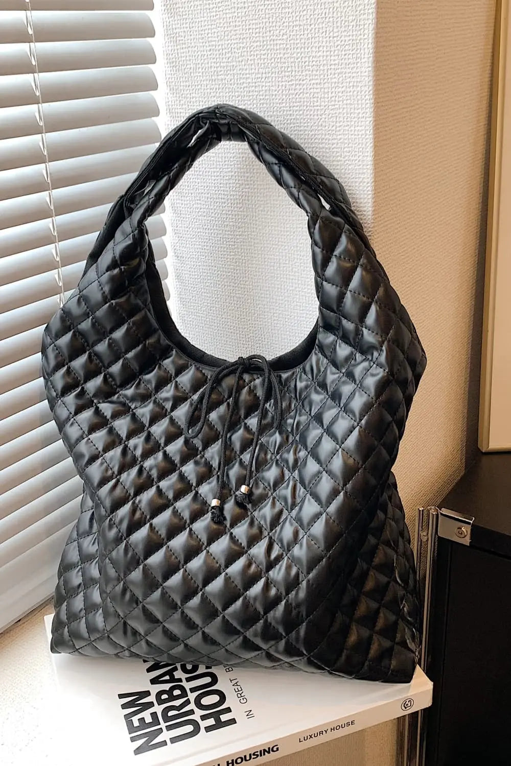 PU Leather Handbag - GlossiChic Collection Black / One Size GlossiChic Collection handbags