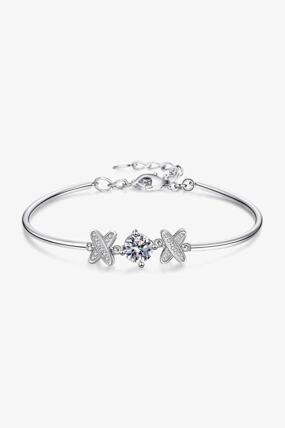 Happy State of Mind 1 Carat Moissanite Bracelet - GlossiChic Collection Silver / One Size GlossiChic Collection jewelry