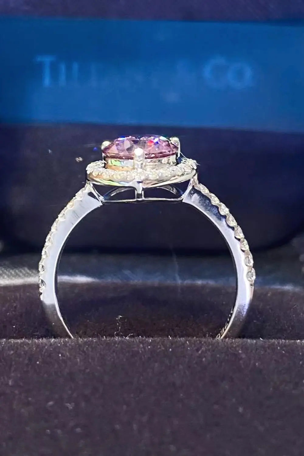 1 Carat Moissanite Heart Ring - GlossiChic Collection Pink Heart / 4.5 GlossiChic Collection jewelry