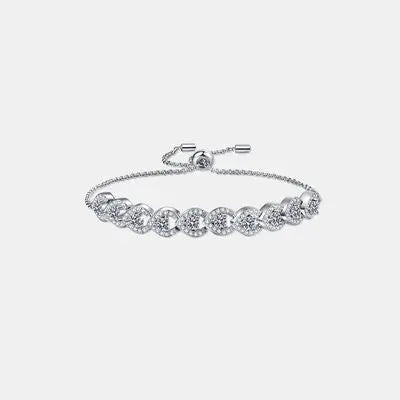 1 Carat Moissanite 925 Sterling Silver Bracelet - GlossiChic Collection Silver / One Size GlossiChic Collection Bracelets
