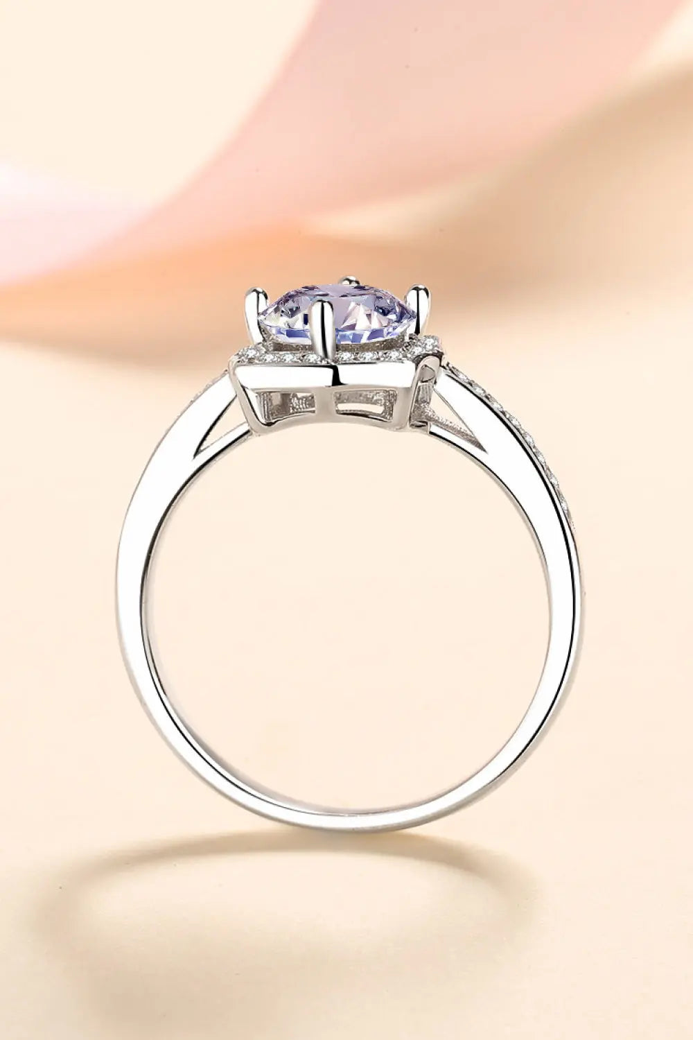 Embrace The Joy 1 Carat Moissanite Ring - GlossiChic Collection Silver / 4 GlossiChic Collection jewelry