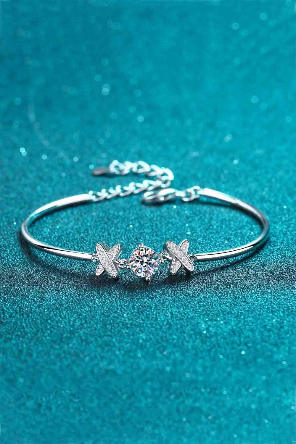 Happy State of Mind 1 Carat Moissanite Bracelet - GlossiChic Collection Silver / One Size GlossiChic Collection jewelry
