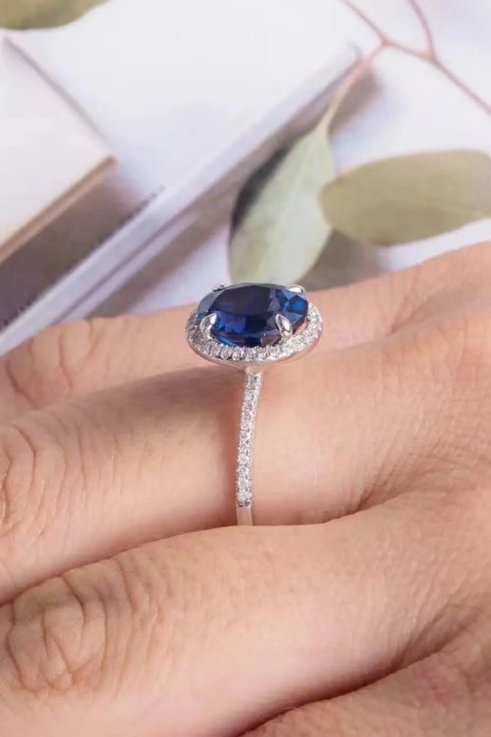 2 Carat Moissanite Pigeon Egg Ring - GlossiChic Collection Pigeon Egg / 4 GlossiChic Collection jewelry