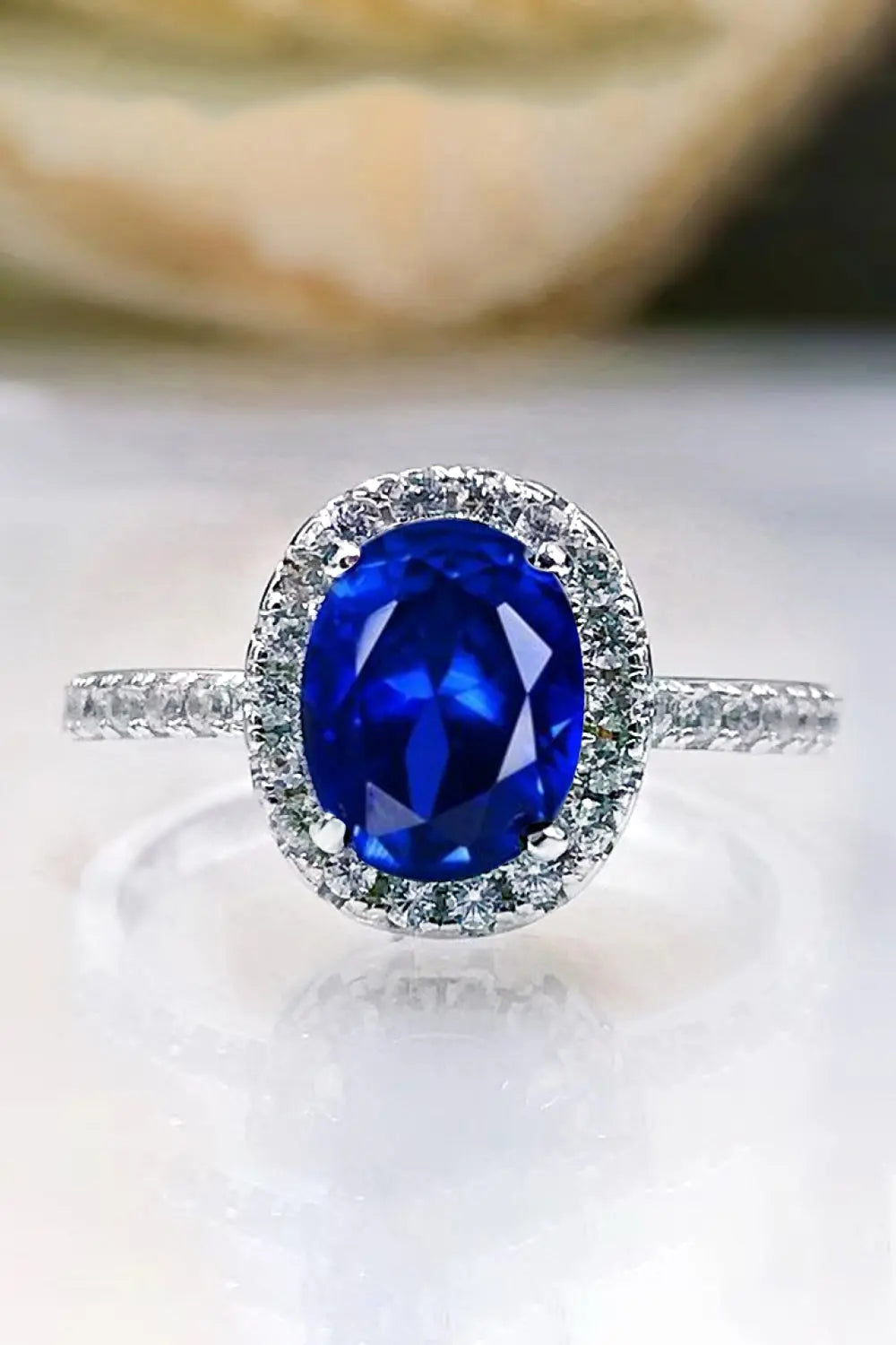 2 Carat Moissanite Pigeon Egg Ring - GlossiChic Collection Pigeon Egg / 4 GlossiChic Collection jewelry