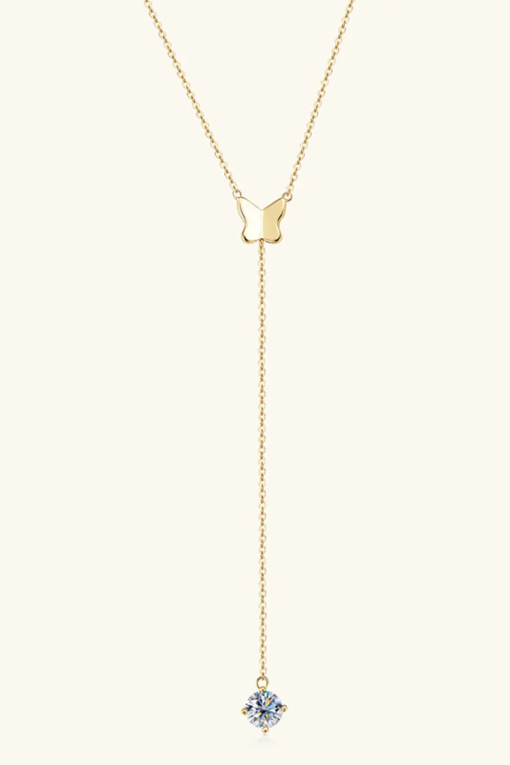 1 Carat Moissanite 925 Sterling Silver Necklace - GlossiChic Collection Gold / One Size GlossiChic Collection jewelry