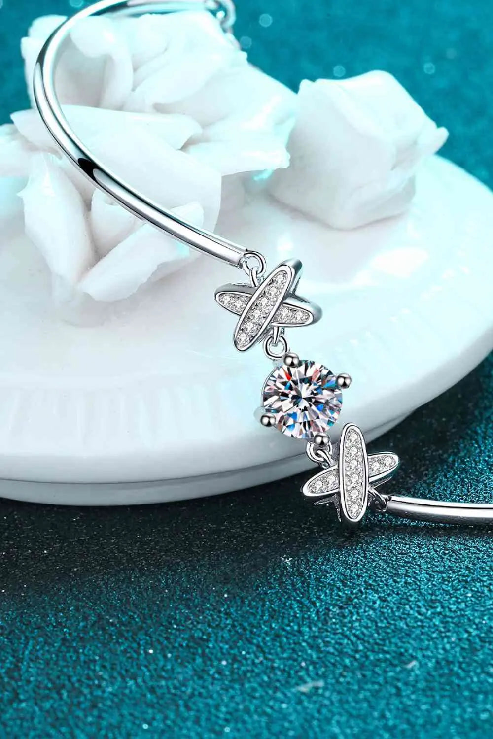 Happy State of Mind 1 Carat Moissanite Bracelet - GlossiChic Collection Silver / One Size GlossiChic Collection jewelry