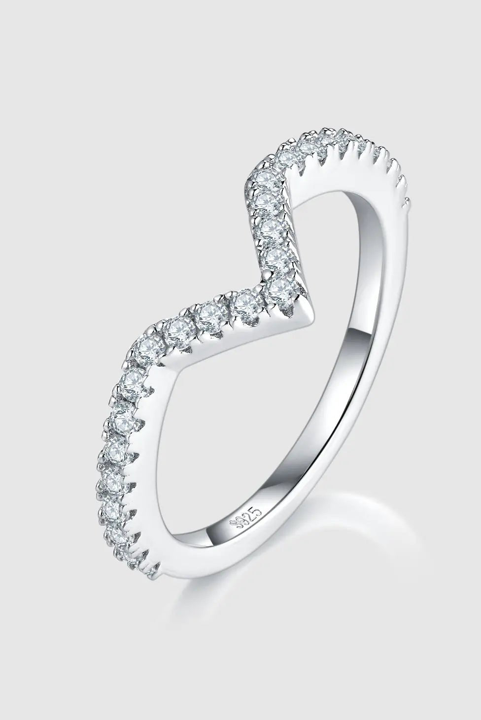 1 Carat Moissanite 925 Sterling Silver Double Layered Ring - GlossiChic CollectionRings