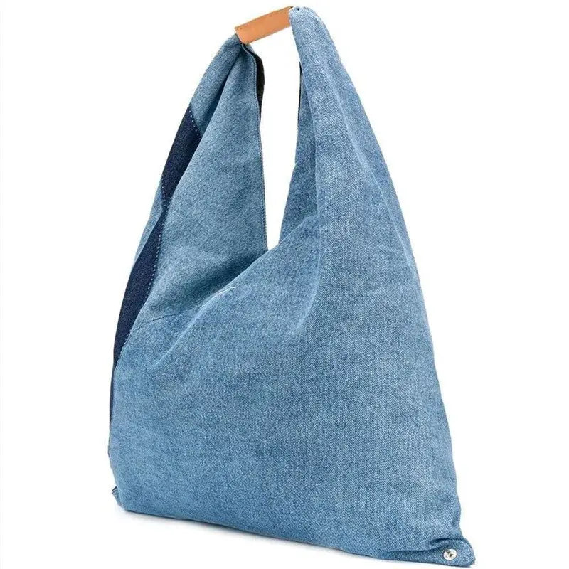 On The Six Fashion Large Capacity Blue Denim Handbag GlossiChic Collection