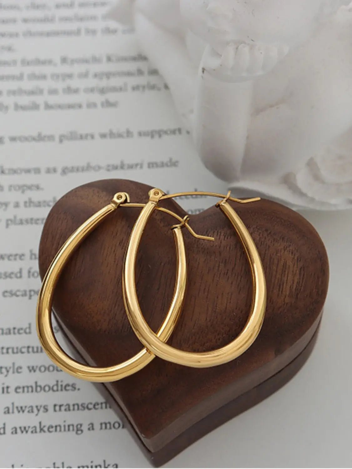 18K Gold - Plated Titanium Steel Earrings - GlossiChic CollectionEarrings