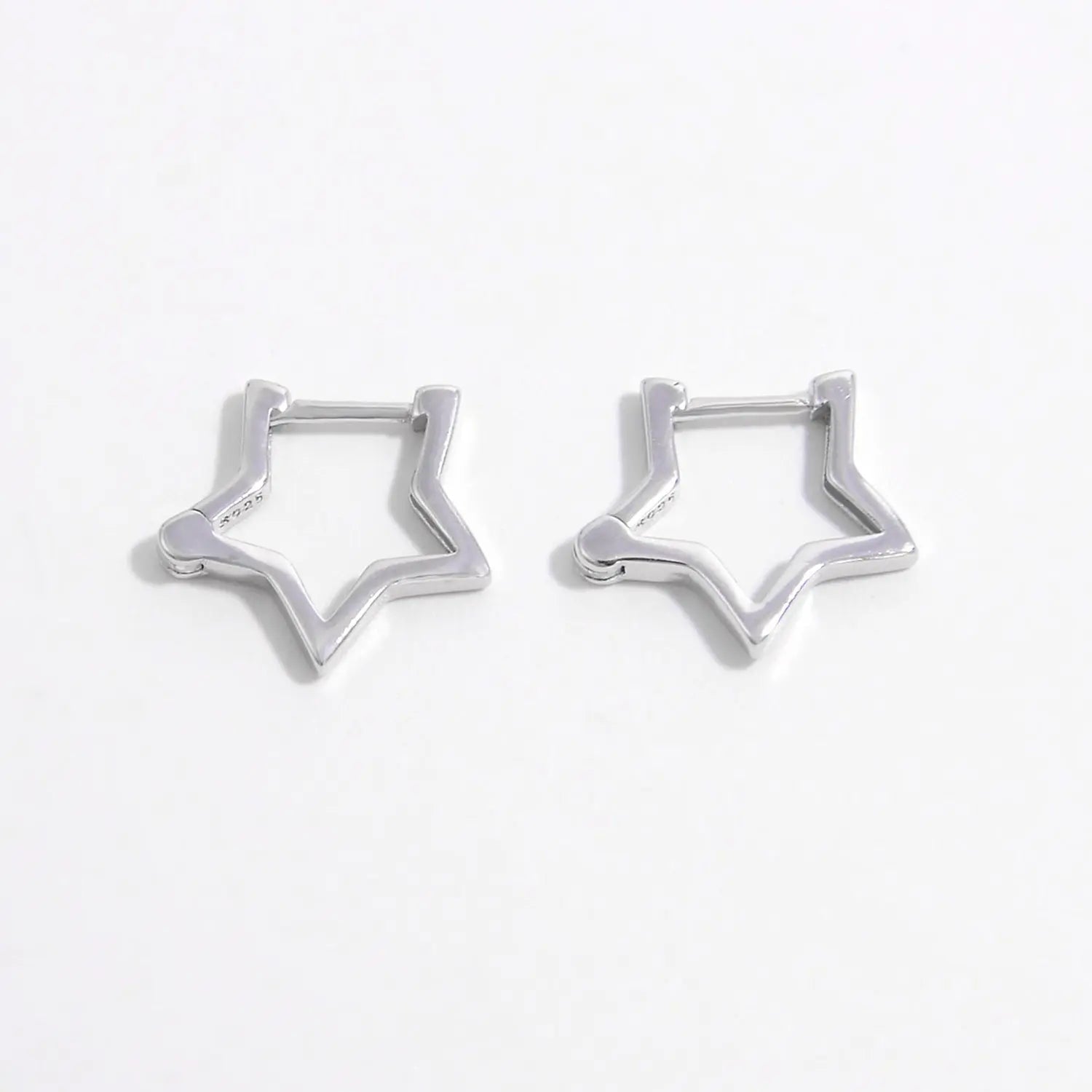 925 Sterling Silver Star Earrings - GlossiChic Collection