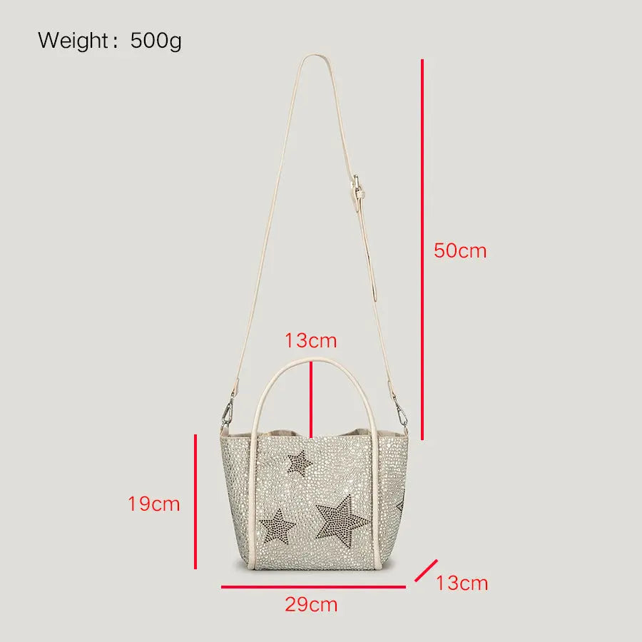 Twinkle Star Rhinestone Handbag GlossiChic Collection