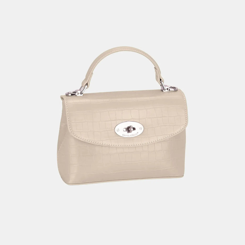 Texture PU Leather Handbag - GlossiChic Collection Camel / One Size GlossiChic Collection handbags