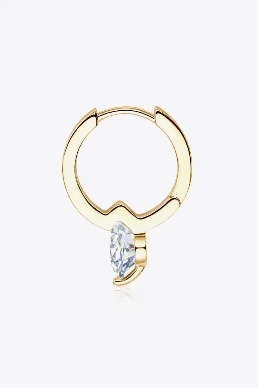 2 Carat Moissanite 925 Sterling Silver Drop Earrings - GlossiChic Collectionjewelry