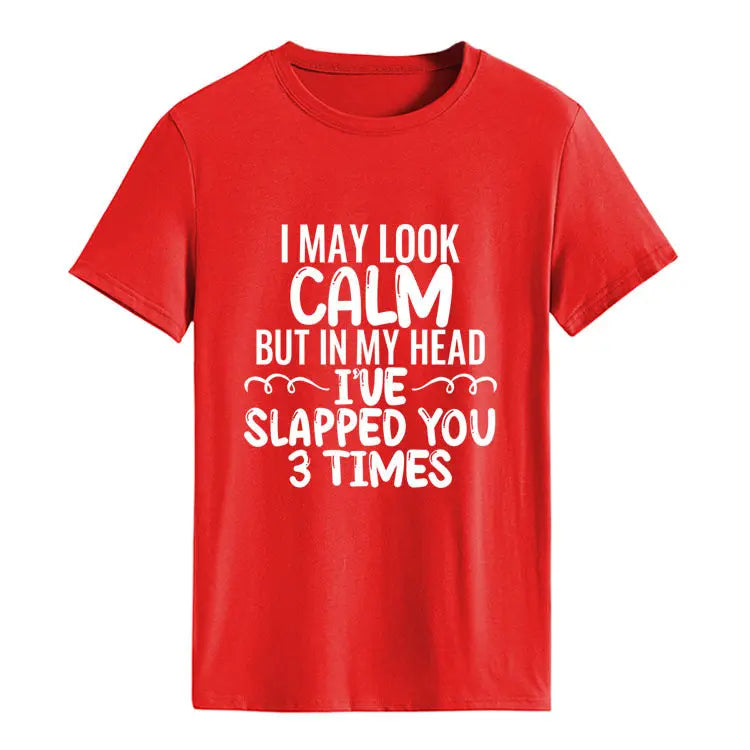 My Expression 2 Round-Neck Casual Short-Sleeved T-Shirt GlossiChic Collection