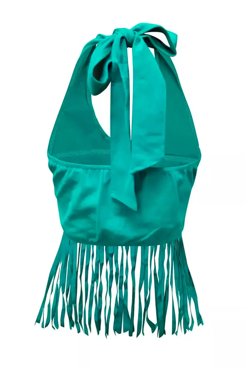 Fringe Halter Neck Tank - GlossiChic Collection