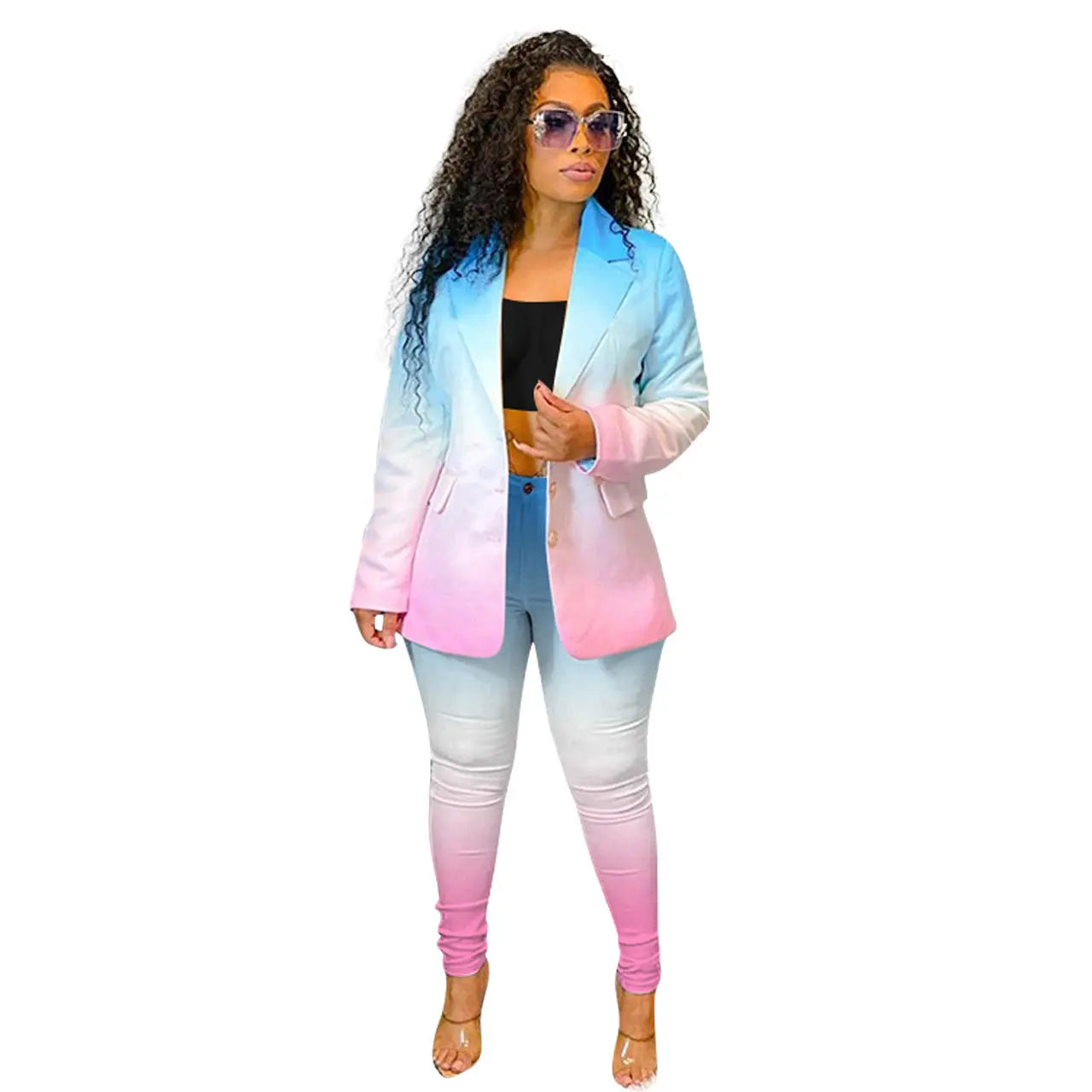 Gradient Color Suit GlossiChic Collection