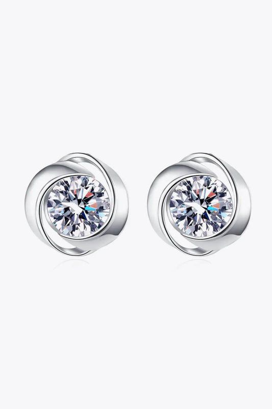 Feeling Fun Moissanite Stud Earrings - GlossiChic Collection