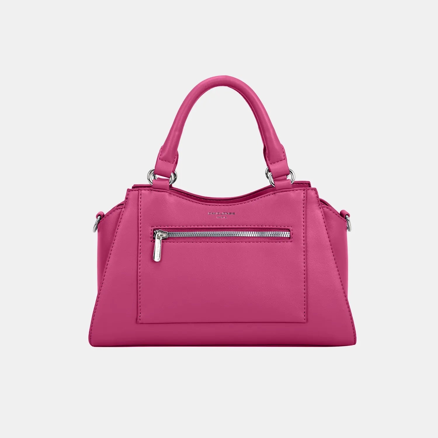 PU Leather Handbag - GlossiChic Collection Rose Red / One Size GlossiChic Collection handbags
