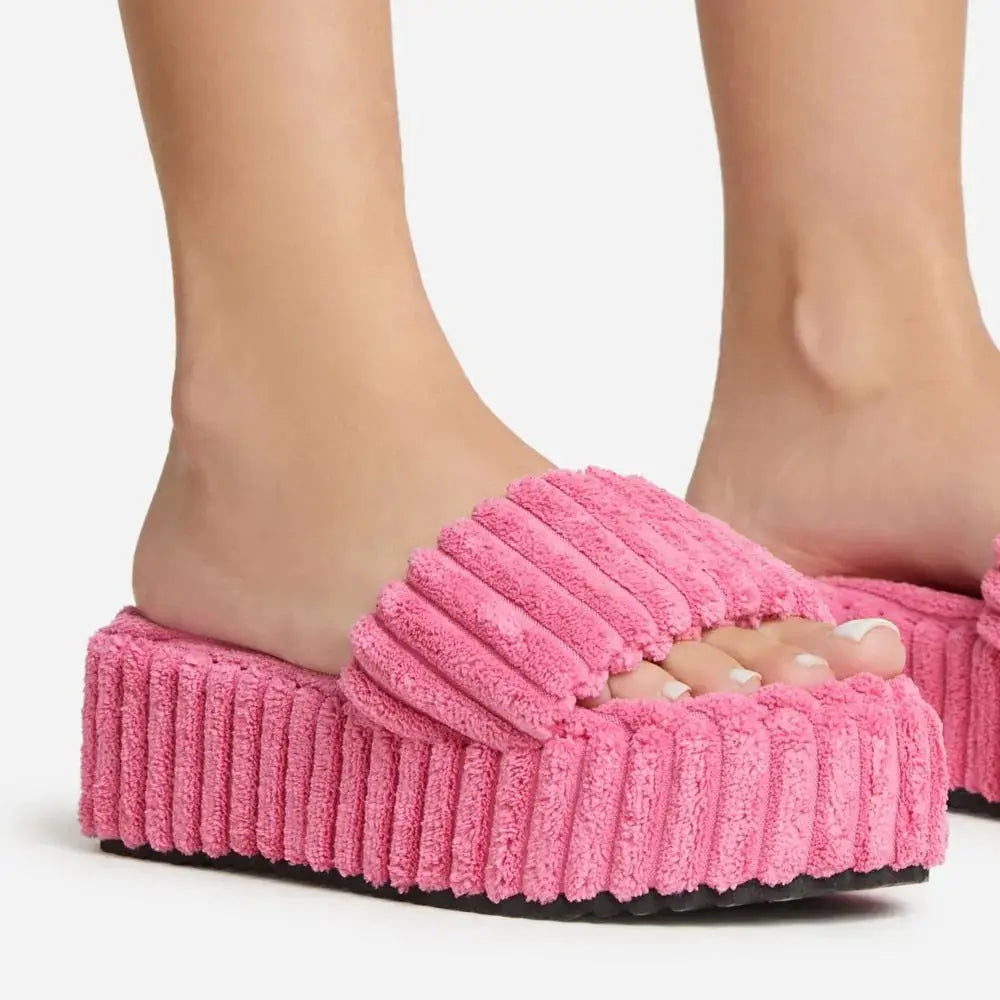 Plush Slippers GlossiChic Collection