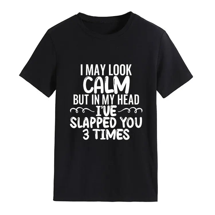 My Expression 2 Round-Neck Casual Short-Sleeved T-Shirt GlossiChic Collection