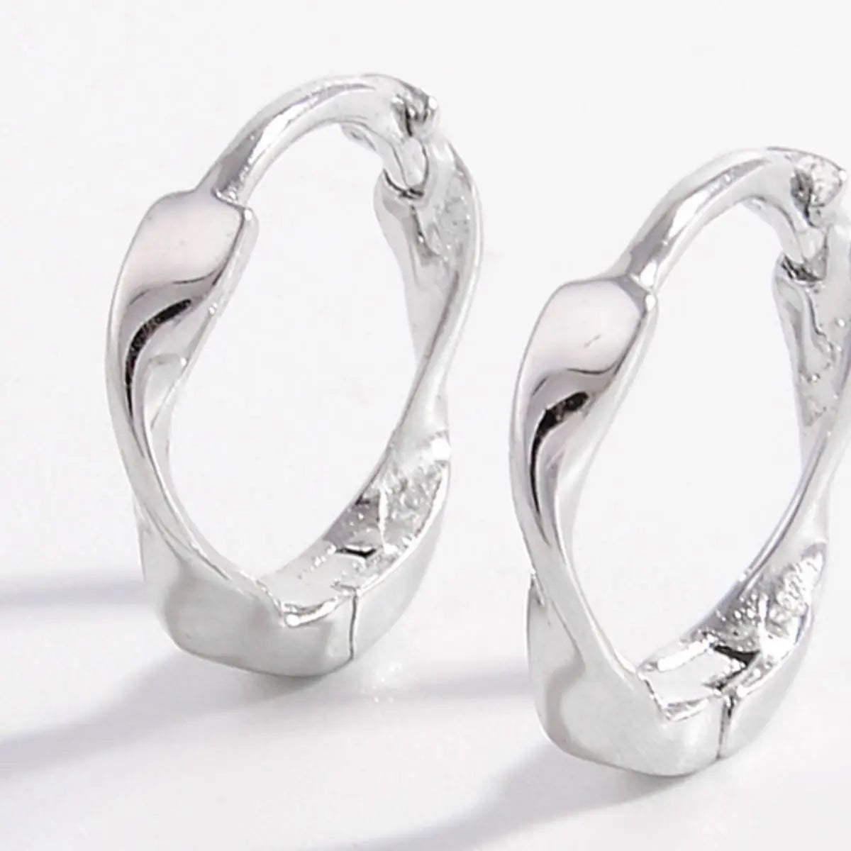 925 Sterling Silver Hoop Earrings - GlossiChic Collection Gold / One Size GlossiChic Collection jewelry