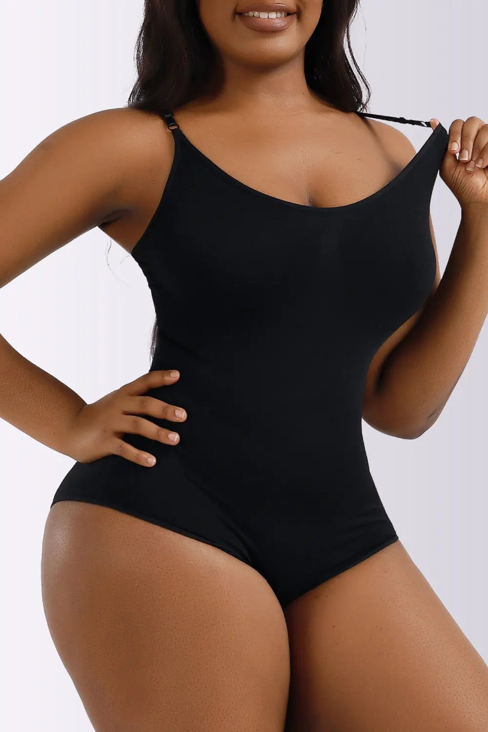 Full Size Spaghetti Strap Shaping Bodysuit Trendsi