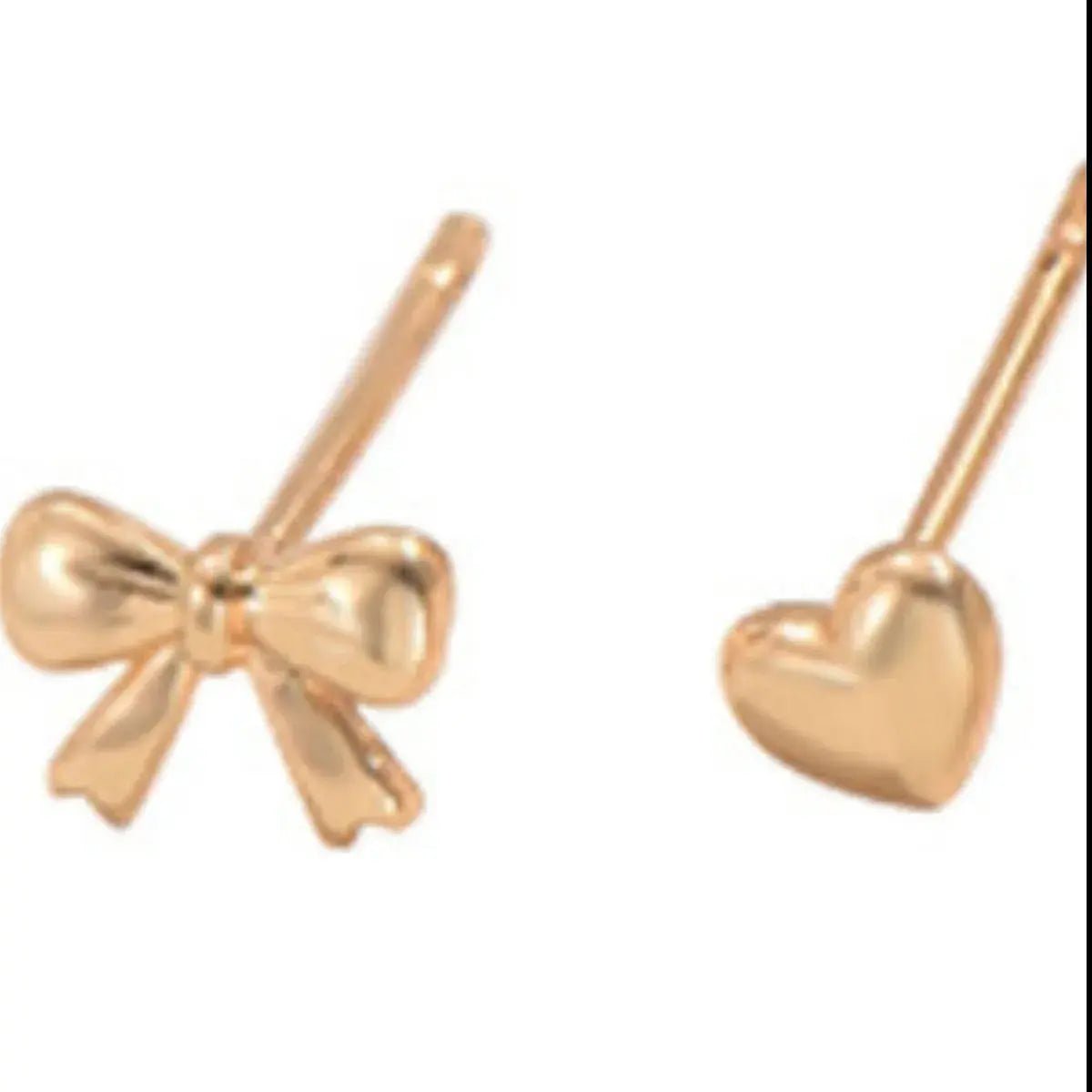 6 Piece Bow Heart Stud Earrings Set - GlossiChic Collectionjewelry