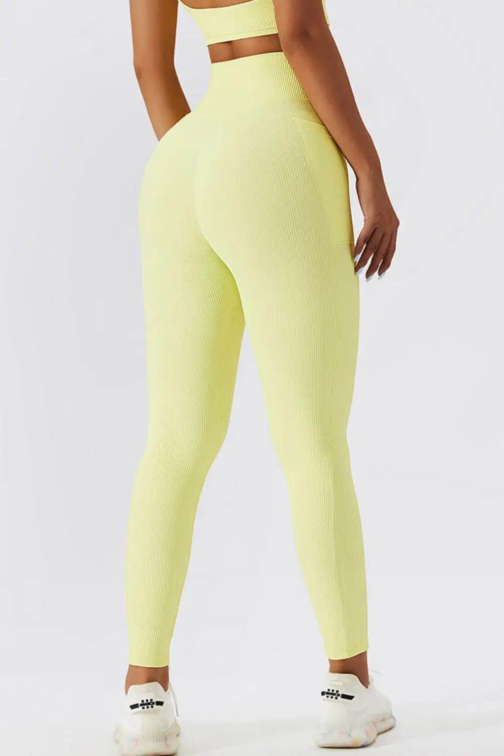 Crossover Tummy Control Waist Active Leggings - GlossiChic Collection