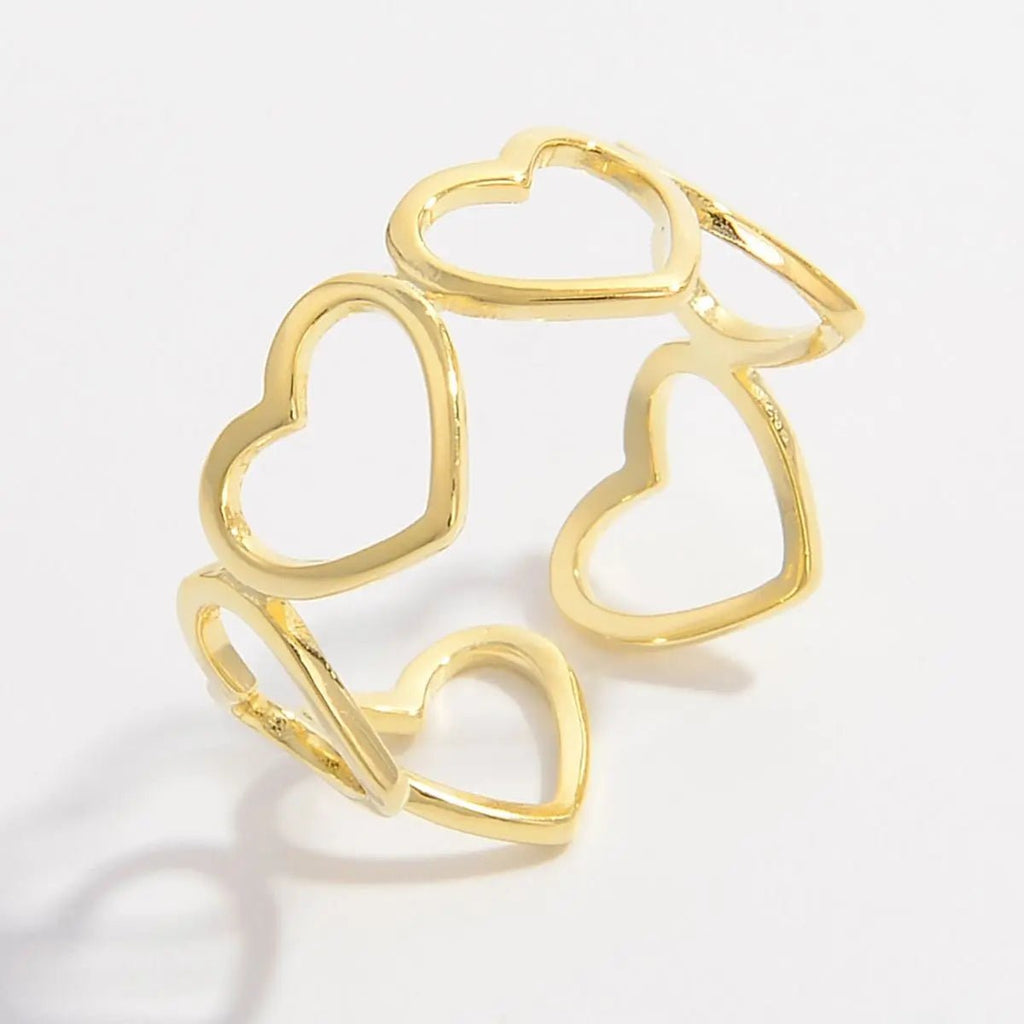 925 Sterling Silver Heart Ring - GlossiChic Collection Silver / 6 GlossiChic Collection jewelry